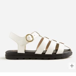 J. Crew Girls' fisherman lug sole sandals BP443 Ivory K12